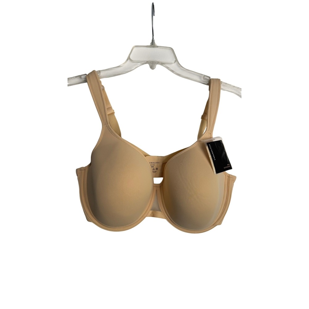 Underoutfit The Comfort Bra Style 1235 Beige Nude Underwire 40E with Extender